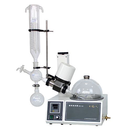 上海亞榮RE-52旋轉(zhuǎn)蒸發(fā)器 旋轉(zhuǎn)蒸發(fā)儀0.5-2升 手輪升降，溫度數(shù)顯